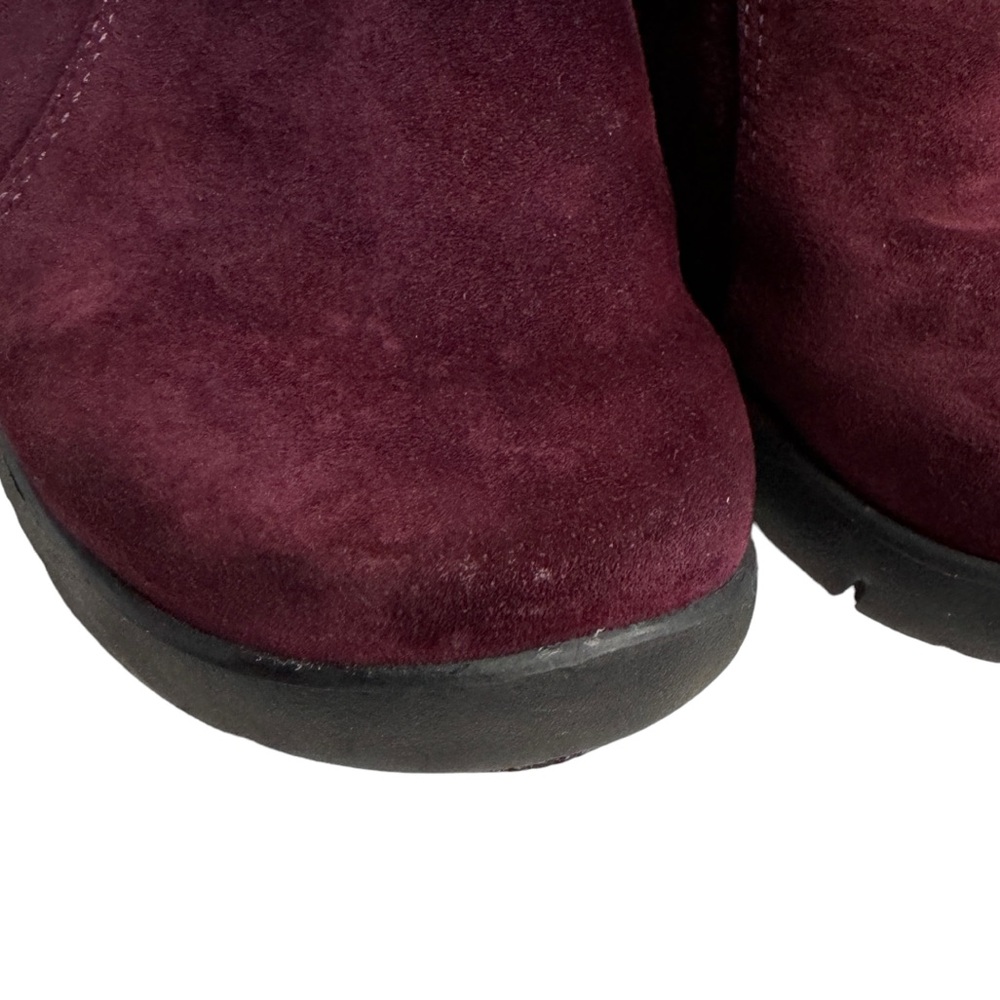 DANSKO BURGUNDY EMILY SUEDE CLOGS MULE SZ 38/8 - Picture 9 of 12